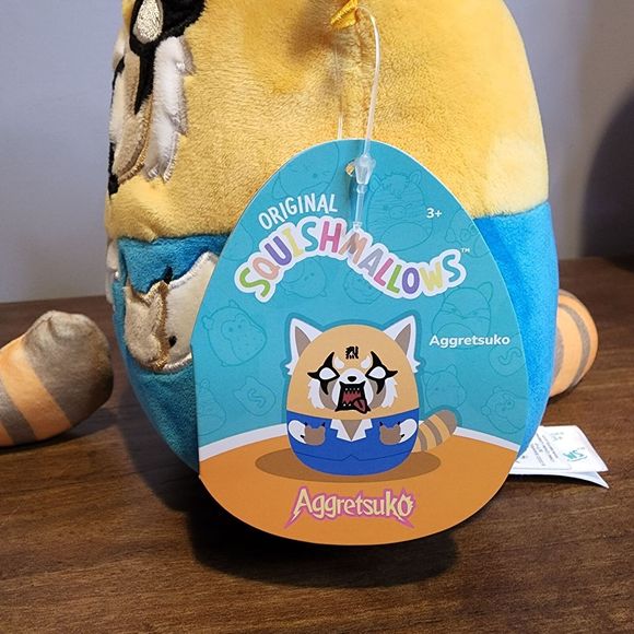 Squishmallows Aggretsuko 6.5" Calm and Rage Expression Sanrio 2022 - Picture 5 of 6